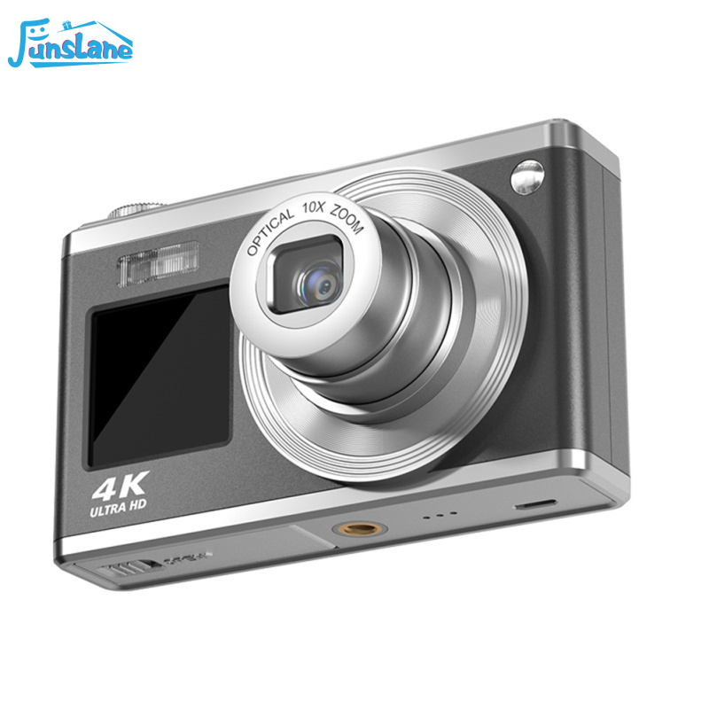 FunsLane 4K Digital Camera 16X Optical Zoom Waterproof Camera K23 Telescopic Lens HD Dual Screen Selfie Beauty Home Camera ราคา 5,286 บาท*ส่งฟรี