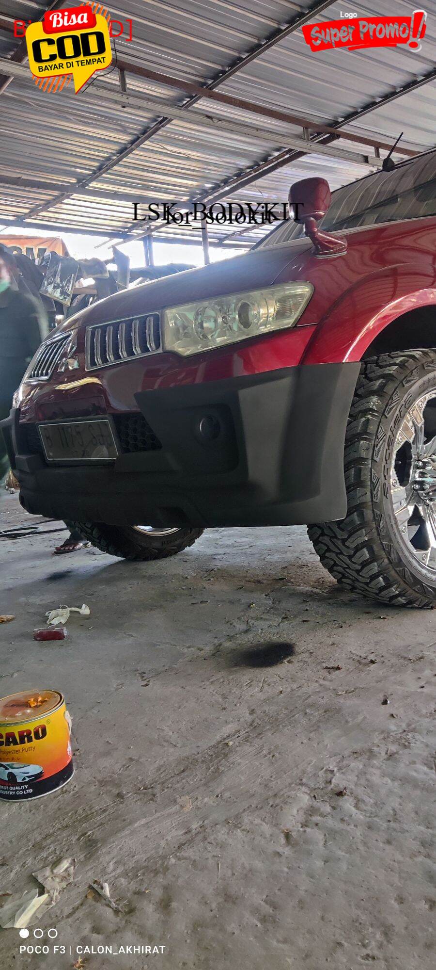 Bodykit Pajero 09-11 Zercon Grade-A Lentur-Kuat-Tebal Harga 695,750 rupiah*Gratis Ongkir
