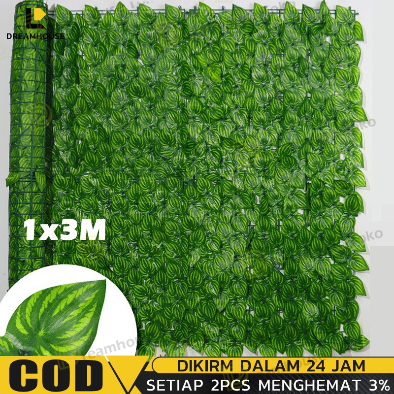 1X3M artifisial Ornament Decorative Plant Grass Leaves Wall Decorative Board Alaska Findlove Plastic D…