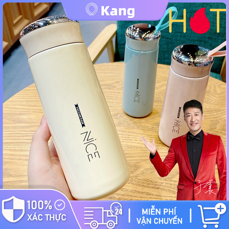 400ml Nice Design Glass Drink Water Bottle Double-Wall Glass Thermos Cup Thermal Mug Coke Shape Sport Women Vacuum Flask Coffee Tea Travel Mugs Cups