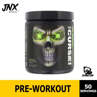 JNX Sports The Curse! Pre Workout Supplement | Intense Energy & Focus, Instant Strength Gains, Enhanced Blood Flow - Nitric Oxide Booster with Creatine & Caffeine - Men & Women - Ultimate Sup