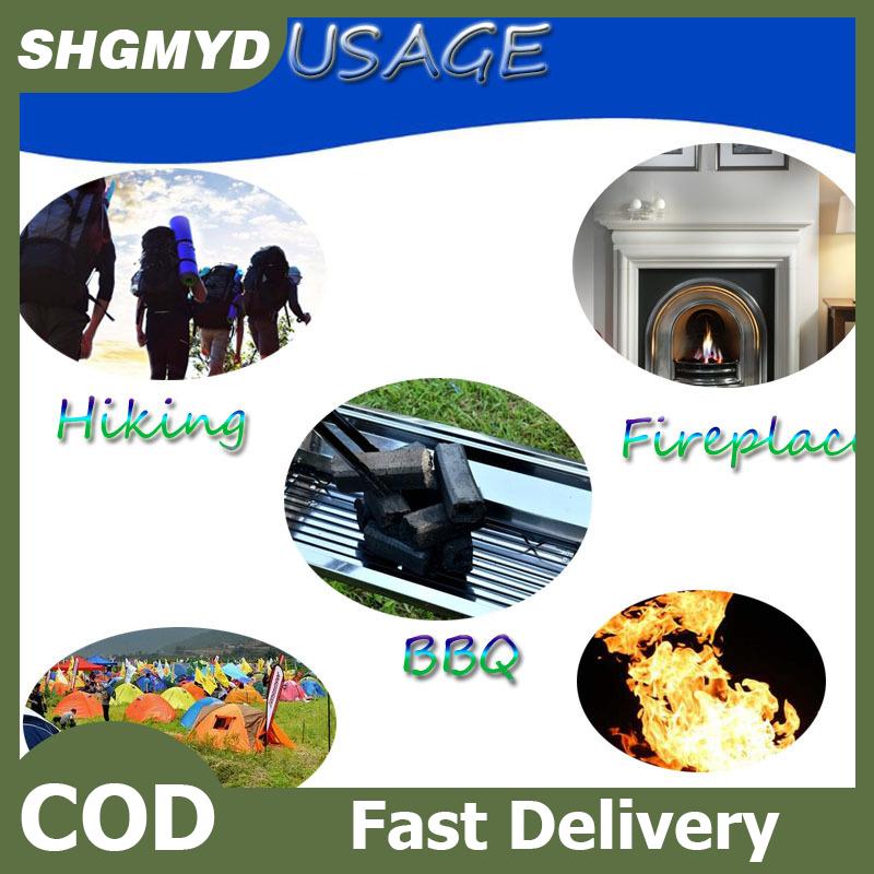 SHGMYD Outdoor Kindling Tool BBQ Picnic Small Hot Pot Charcoal Ignition Block Wood Kindling For Camping Fire Fireplace Starter Lighters ราคา 51 บาท*ส่งฟรี