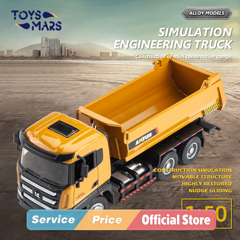 Toysmars 1:50 mô hình mô phỏng bằng hợp kim tải mô hình xe Huina xây dựng mô hình xe công trình mô hình xe vận chuyển bộ sưu tập childern Quà Tặng