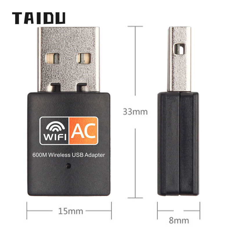 Taidu 5G dual-band các mạng không dây Android Set-Bộ chuyển đổi tín hiệu USB wifi Bộ thu tín hiệu 600m rtl8811cu Card mạng