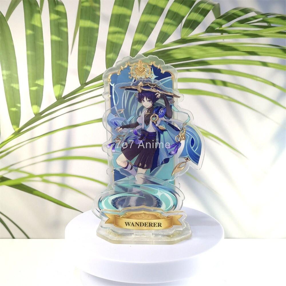 Mô hình Standee Anime Game Genshin Impact Zhongli Hutao Shougun Wanderer Alhaitham Phụ kiện trang tr
