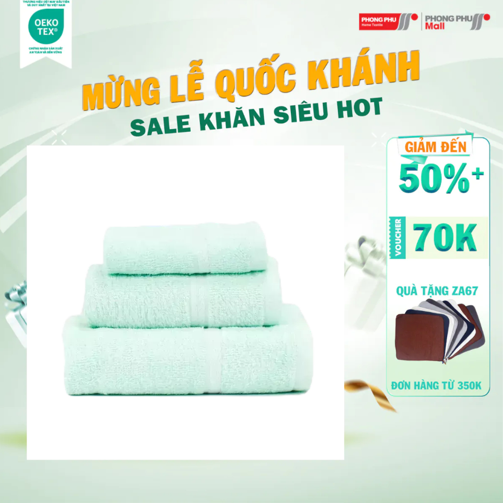 Khăn mặt hải cẩu cotton fhc1 34x82cm