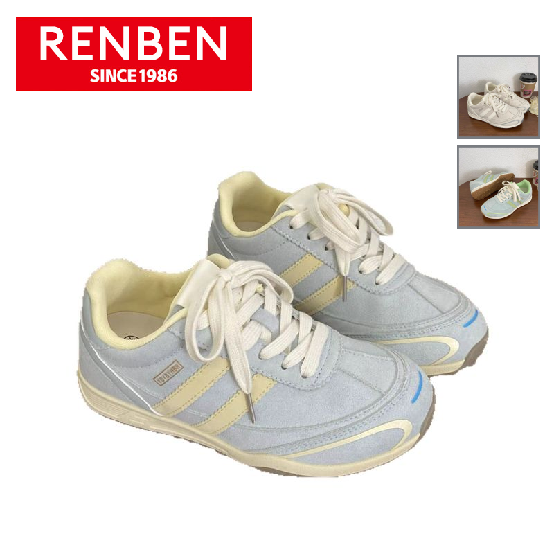 Renben phong cách và thoải mái gót thấp đế cao su Giày thể thao-Lý tưởng cho lối sống đô thị và đi chơi thư giãn