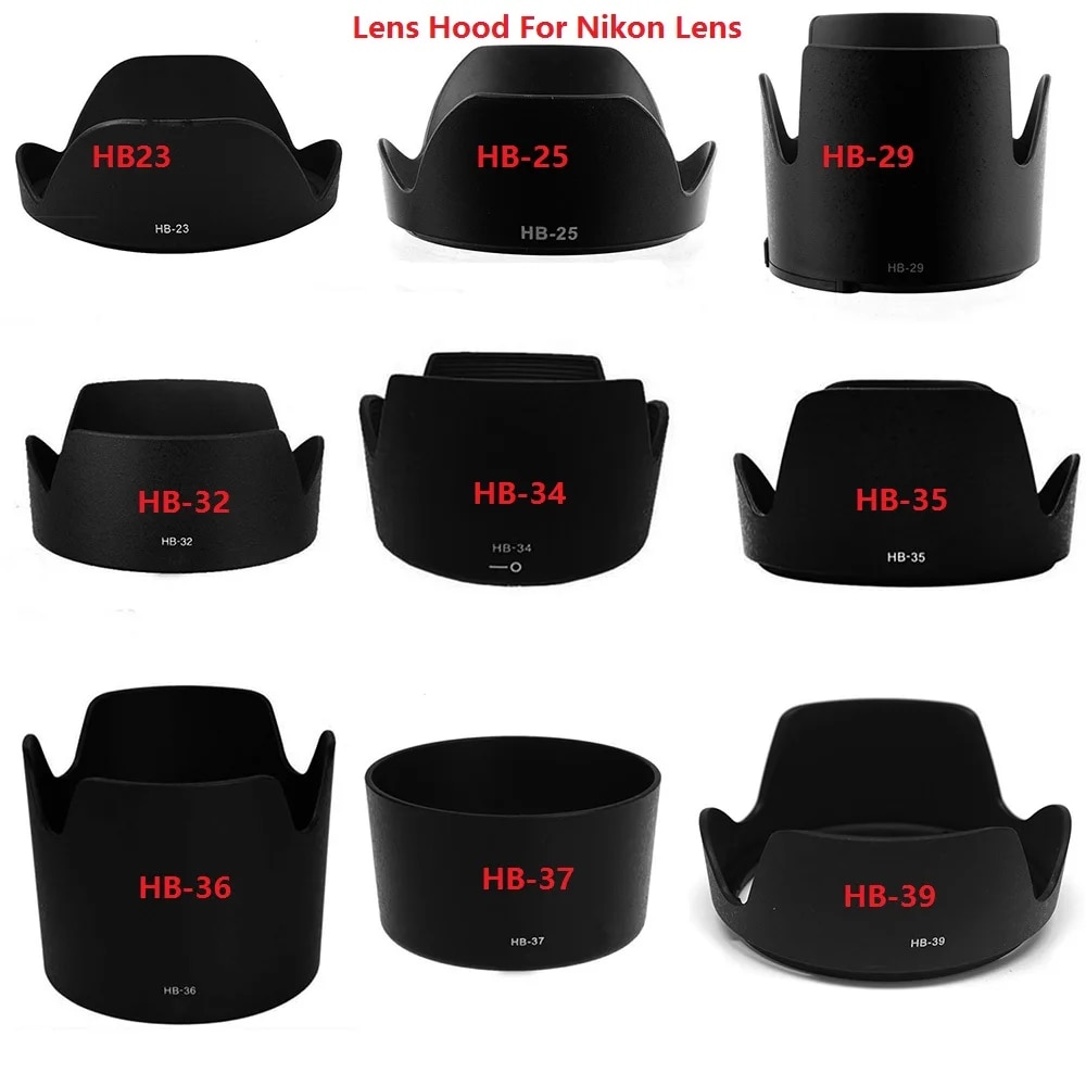 Foleto ống kính mui xe HB23 HB25 hb29 hb32 HB34 hb35 hb36 HB37 hb39 baynet cánh hoa mui xe cho Nikon D5300 D70 D90 D5100 D5200 D3000 17-35