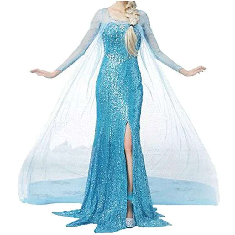 strapless open back dress Elsa Frozen 2 White Gown Inspired Running Costume Small / Medium Skirt / Yes Arm Sleeves