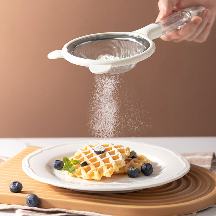 Dày rây bằng thép không gỉ siêu mịn nước trái cây sữa đậu nành lọc kích thước hộ gia đình nhà bếp chiên xỉ muỗng lưới sàng