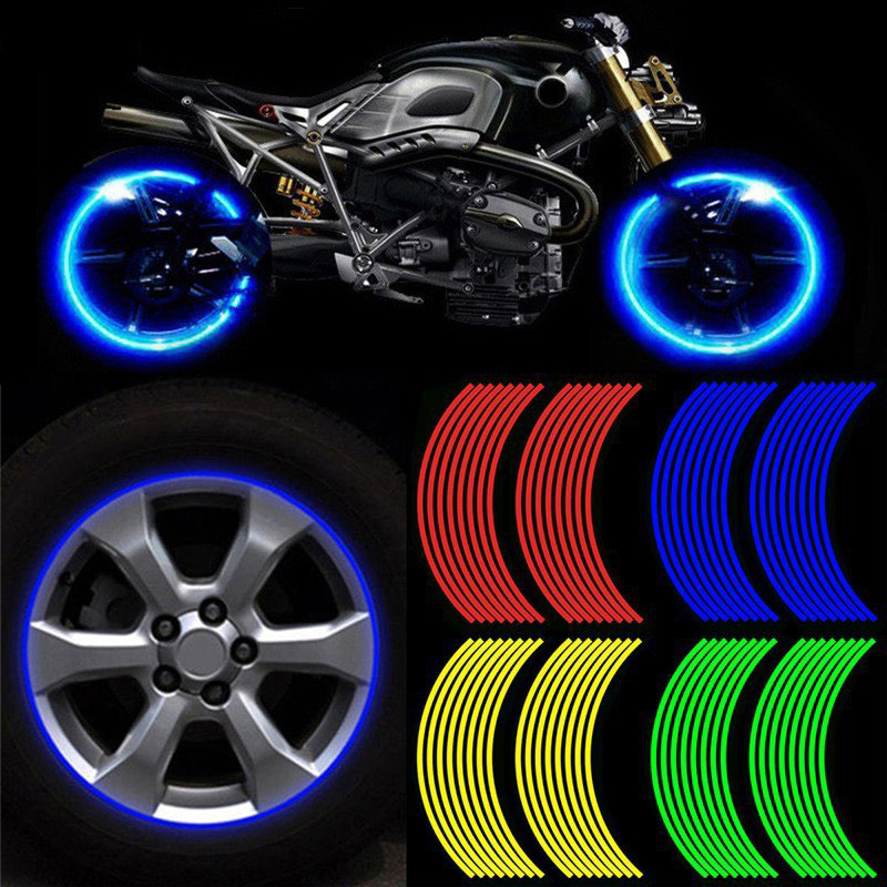 Tem Dán Xe Máy Dán Vành Xe có Phản Quang [1 Bộ ]