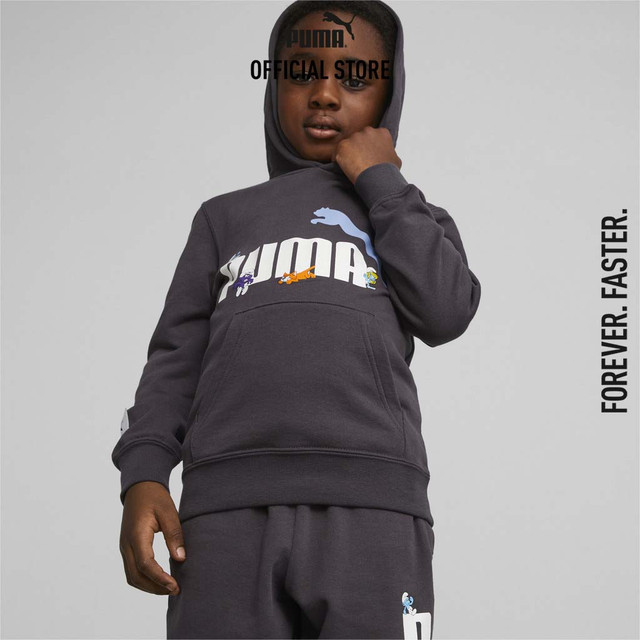 PUMA KIDS - PUMA x THE SMURFS Kids' Hoodie Gray - 62298213 ราคา 1,000 บาท*ส่งฟรี