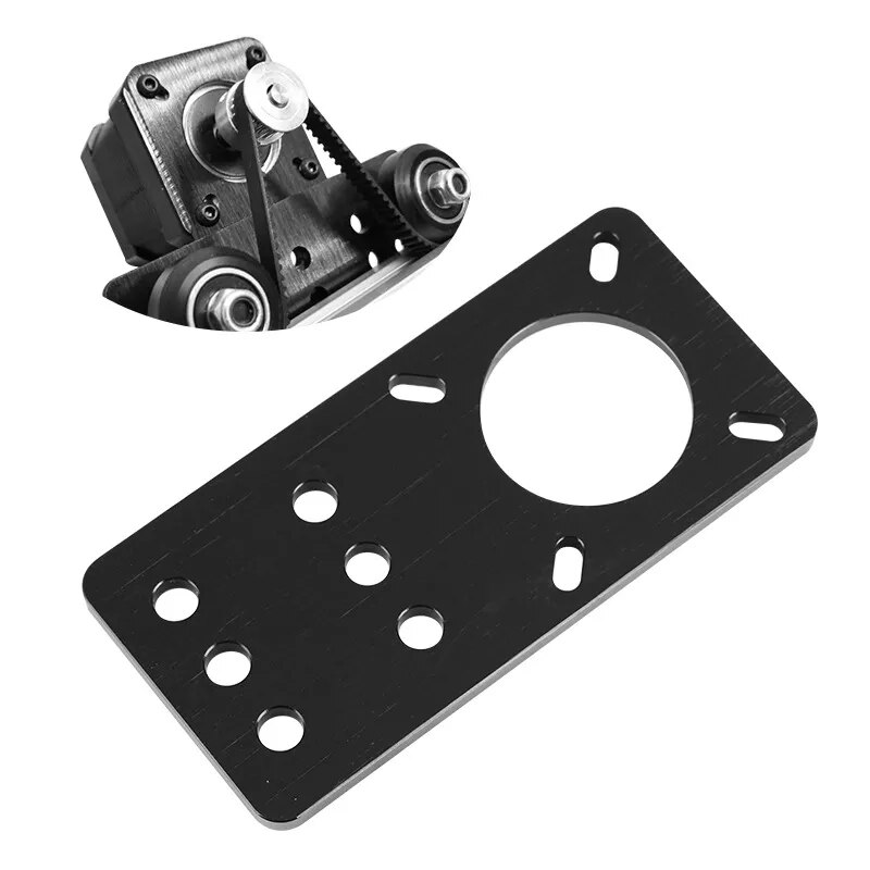 1Pcs Openbuilds Motor Mount Plate - NEMA 17 Stepper Motor Mounting Fixed Plate Aluminum Bracket 3D Printer Parts