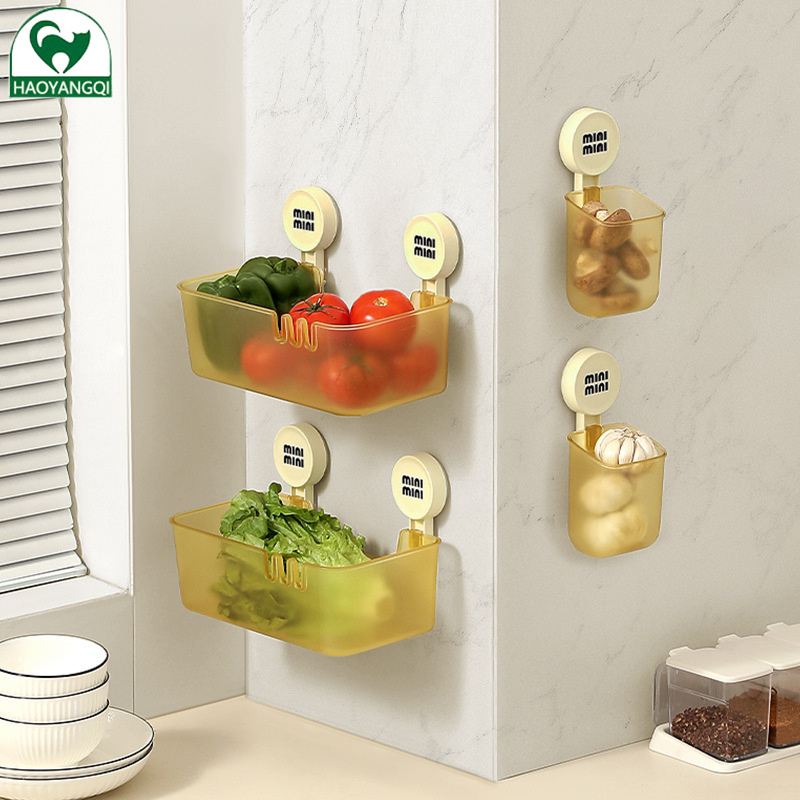 Hộp lưu trữ núm hút cao su, Kệ phòng tắm nhà, kệ lưu trữ không đục lỗ treo tường, kệ tổ chức phòng tắm nhà bếp, tiết kiệm không gian