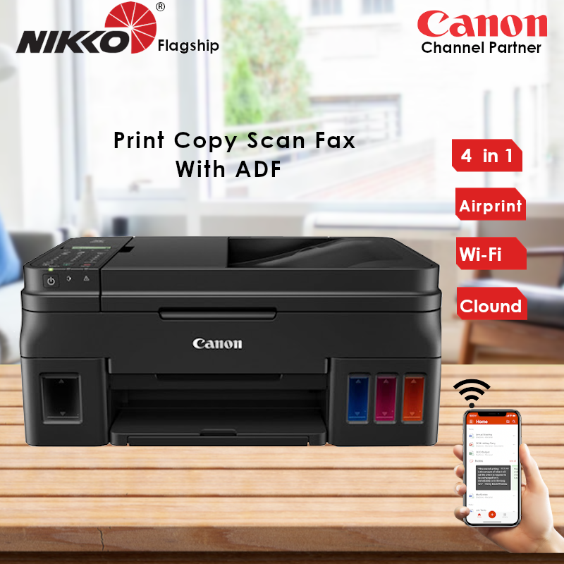 [Local Warranty] Canon PIXMA G4000 Refillable Ink Tank Wireless All-In-One with Fax Inkjet Printer G-4000 G 4000 Singapore