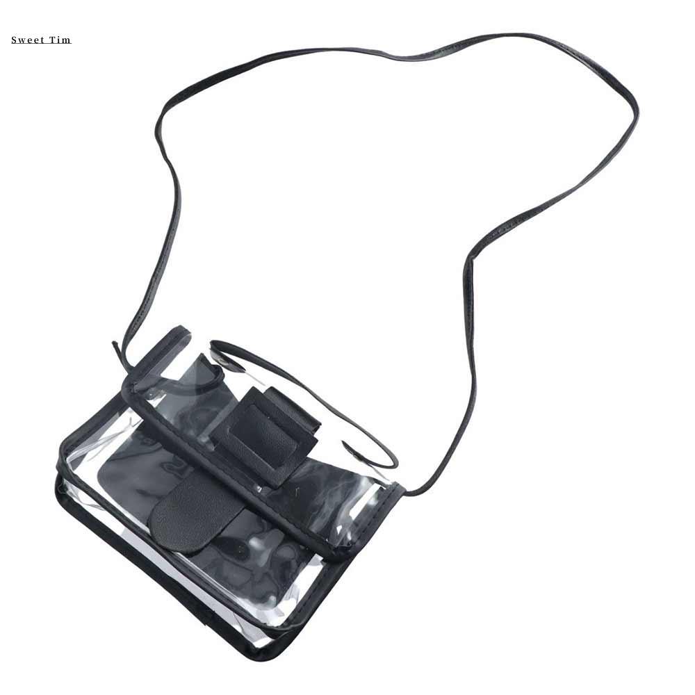 SWEET TIM กระเป๋ากันน้ำสงกรานต์ พกพาสะดวก เรียบหรู โปร่งใส กระเป๋าเยลลี่ กระเป๋าคลัทช์ขนาดเล็ก กระเป๋าถือผู้หญิง กระเป๋าสะพายข้าง กระเป๋าสะพายไหล่ กระเป๋าสี่เหลี่ยมเล็ก ราคา 57 บาท*ส่งฟรี