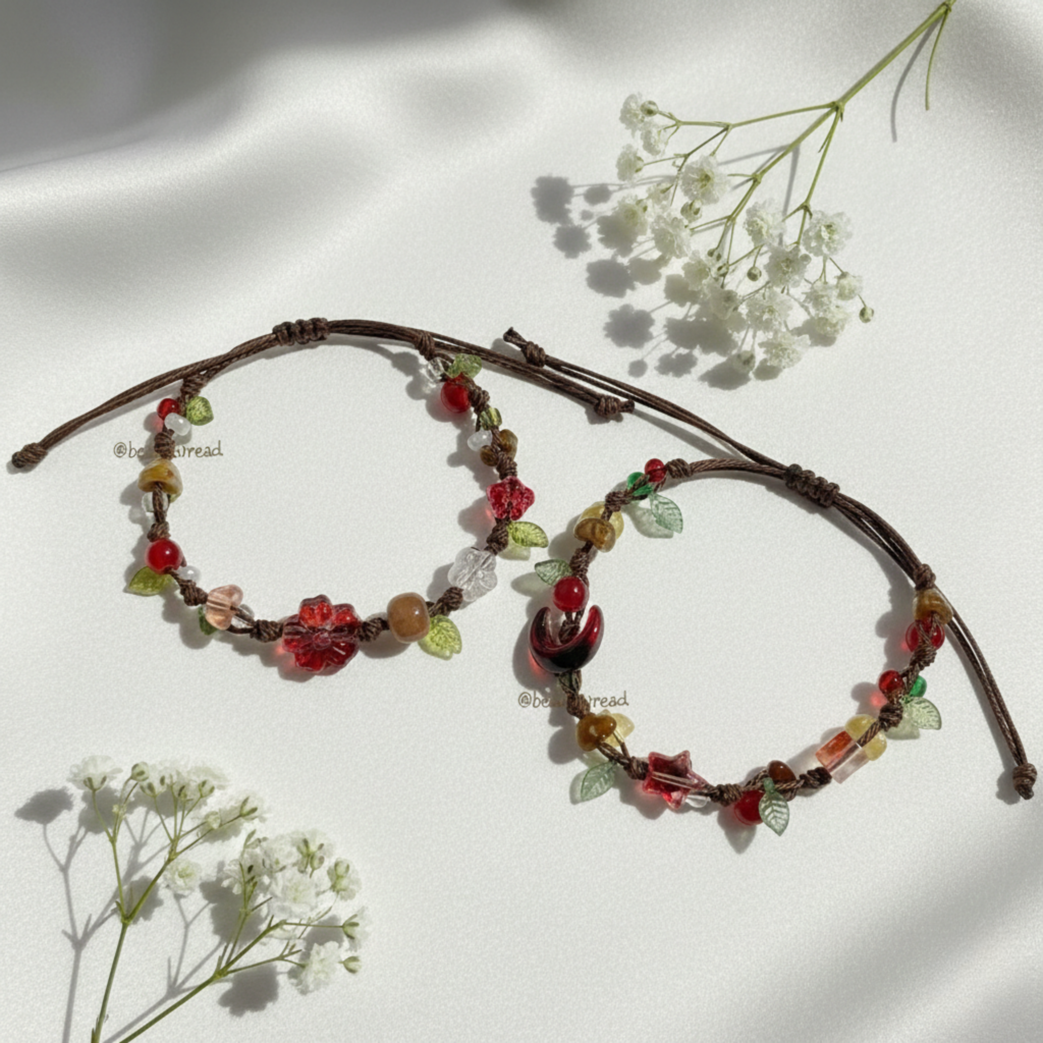 Vòng tay mùa thu cặp đôi macramé handmade