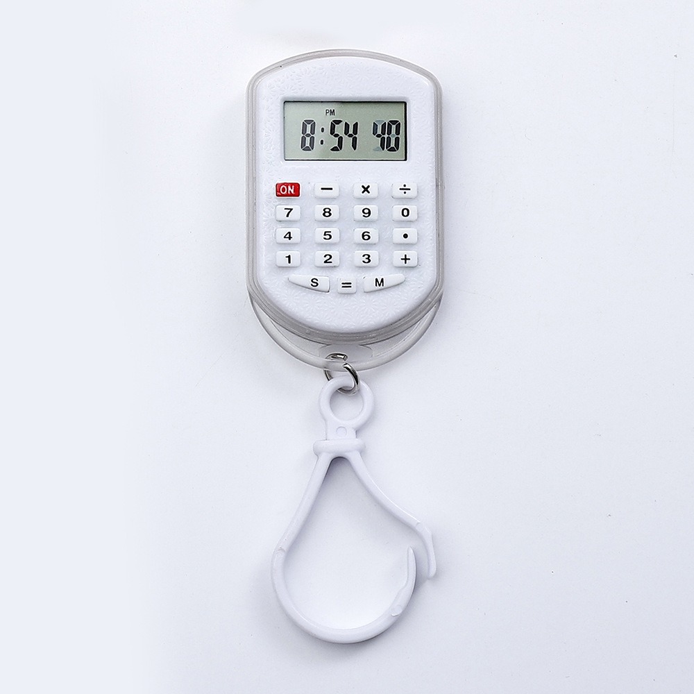 SPOIL ME DIGITAL GOODS Di động Máy tính mini Hiển thị thời gian Hiển thị 8 chữ số Máy tính bỏ túi móc khóa Sáng tạo Nút im lặng Máy tính điện tử Văn phòng phẩm cho sinh viên - 4