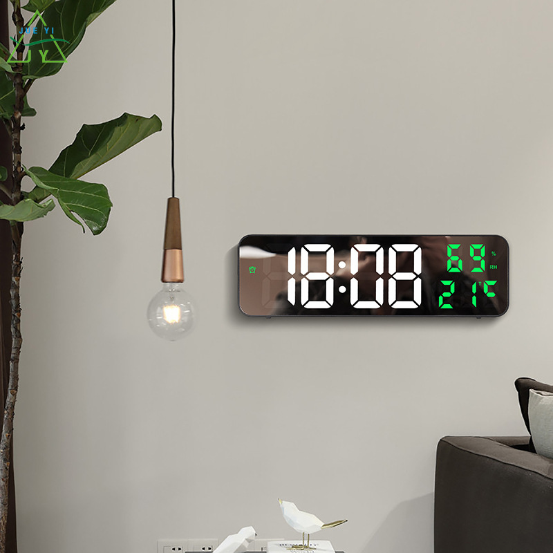 KS Clock Multi-functional LED alarm clock Simple mirror clock living room
