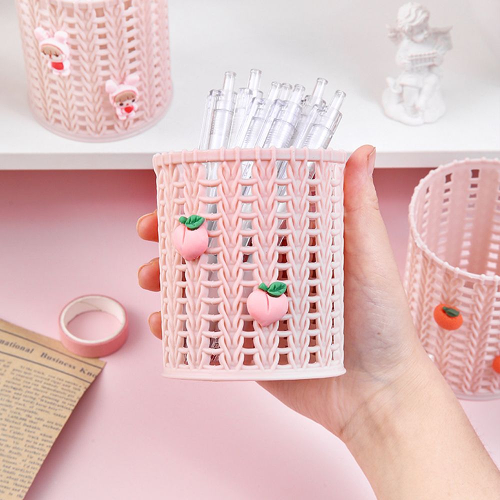 IYAHZC Rỗng ra Dụng cụ trang điểm Phụ kiện văn phòng Văn phòng phẩm Hộp bút chì Tổ chức bút chì Chủ bút Hộp lưu trữ trên máy tính để bàn