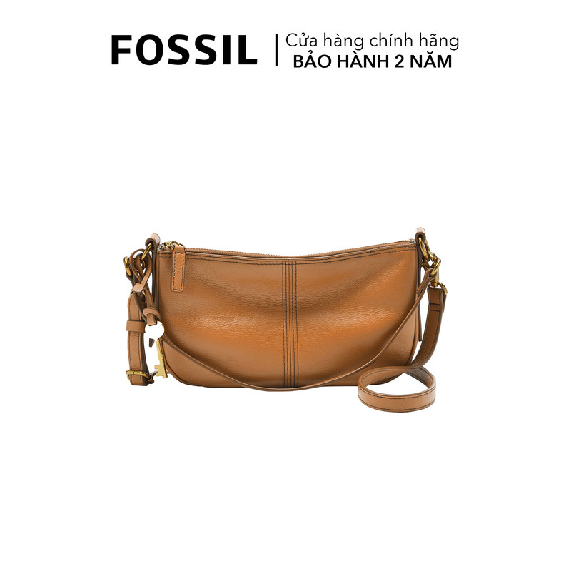 Túi đeo chéo nữ da thật fossil jolie zb1685235 - màu camel