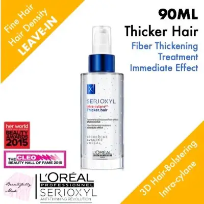 L'Oreal Professional Serioxyl Thicker Hair Serum 90ml - Hair Serum To Prevent Hair Breakage Thicken Hair Fibre (L’Oréal LOreal)