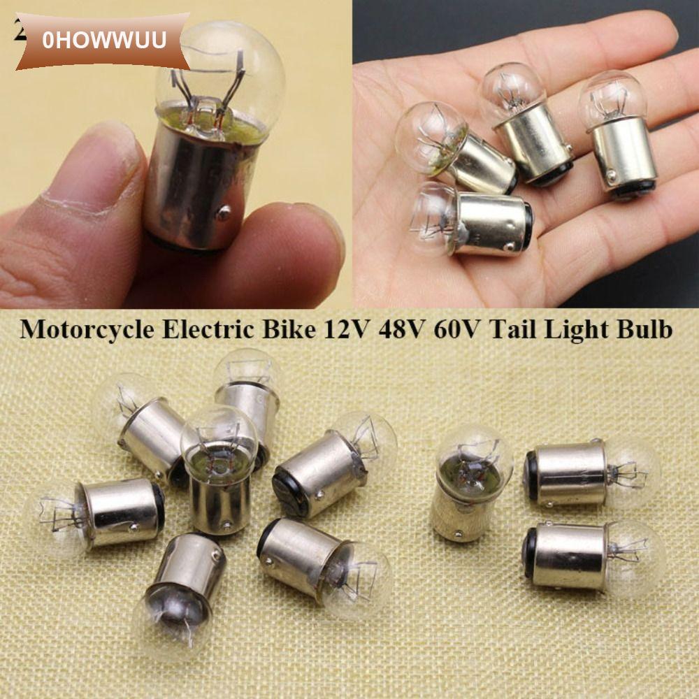 0HOWWUU 2pcs 2 phong cách Bóng Đèn Xe Máy 12V 48V 60V Bóng đèn Mới Bóng đèn phanh Phụ tùng xe đạp đi