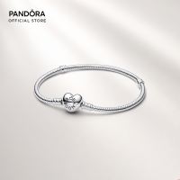Pandora Moments Heart & Snake Chain Bracelet