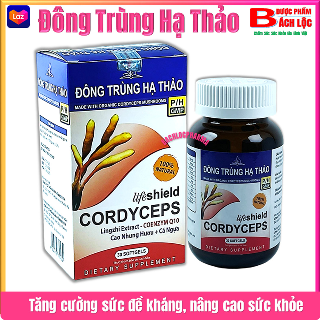 Viên Uống Đông Trùng Hạ Thảo P H Lifeshield Cordyceps Lingzhi