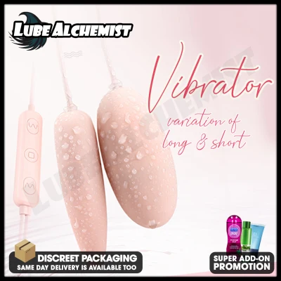 LubeAlchemist™ Vibrating Egg & Bullet Pink Dildo G Spot Sex Toys for Female Clitoris Stimulator Sex Toy for Male Erotic Clit Sexual Silicone Sex Toy for Couple / Discreet Packaging