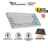 Alcatroz JellyBean AirDock 2 Bluetooth Wireless Rechargeable Keyboard with 12″ Tablet Stand