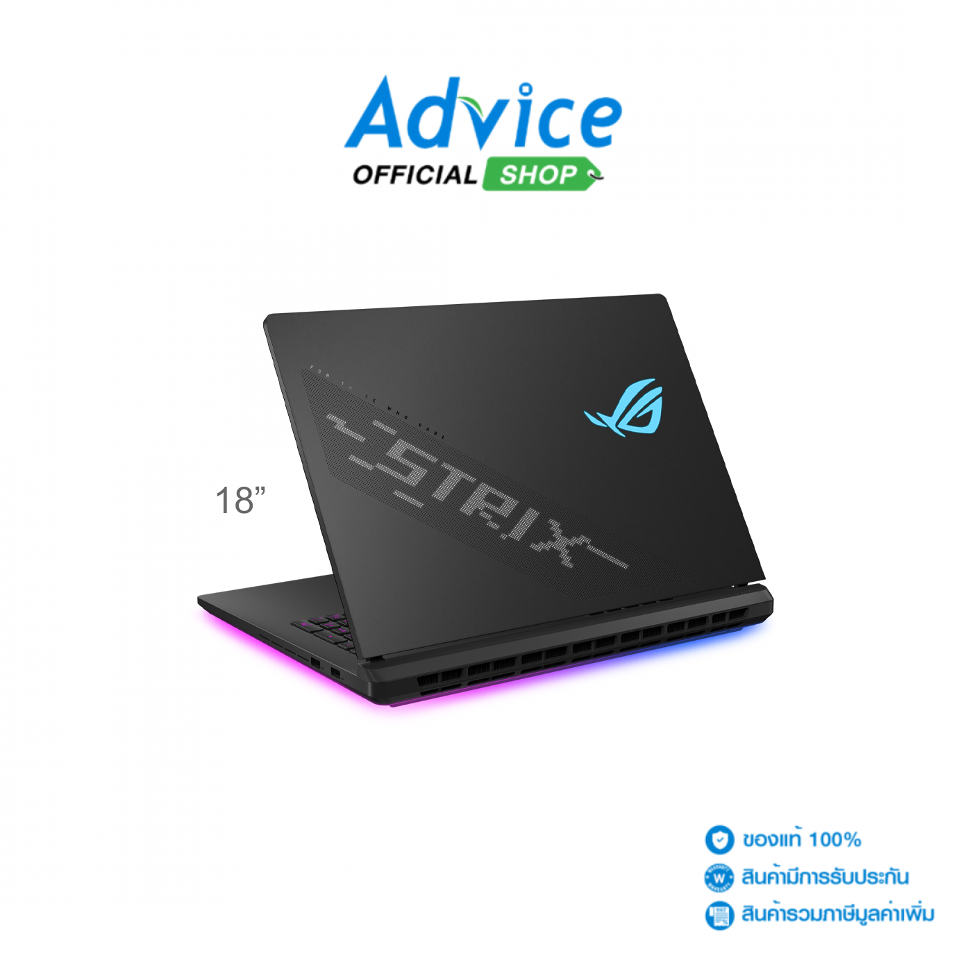 Notebook Asus ROG Strix Scar 18 G835LXG-TQ490W (Off Black) ราคา 239,390 บาท*ส่งฟรี