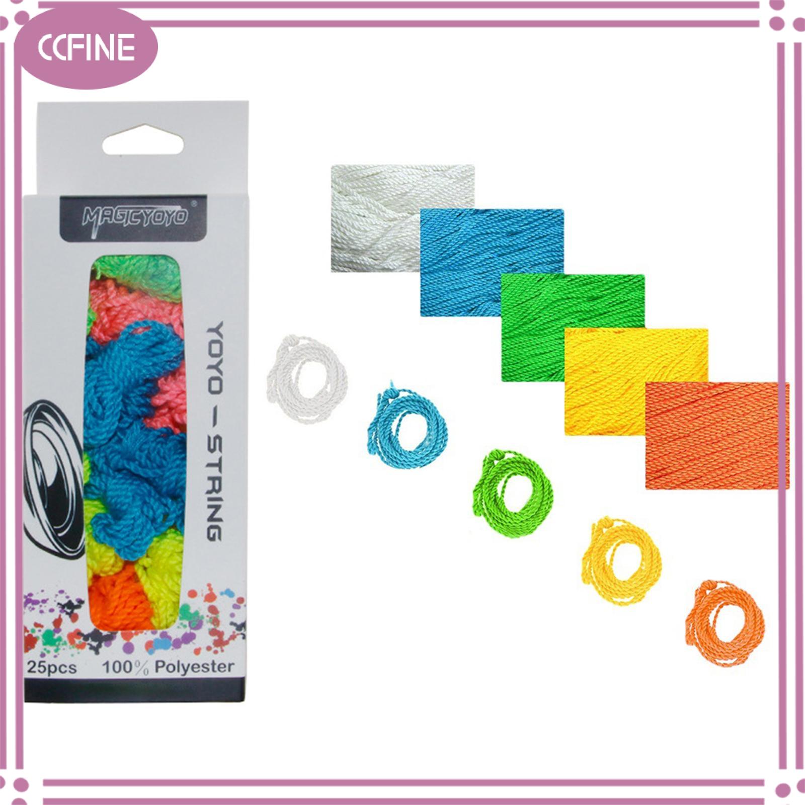 Ccfine 25x Yoyo Dây Gói lừa Yoyo dây trang trí tự làm bền (màu ngẫu nhiên) thoải mái thay thế dây polyester cho người mới bắt đầu tiên tiến
