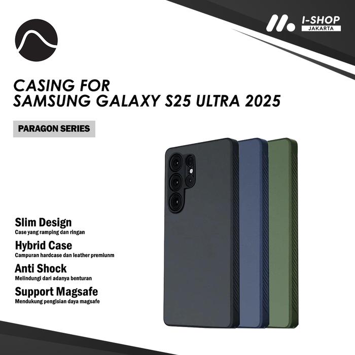 Casing Samsung Galaxy S25 Ultra 5G 2025 Caudabe Paragon Series Hybrid Case Hard Leather PC PU Bumper Shockproof Cover Slim Ring Magsafe Nirkabel Camera Protector Harga 905,000 rupiah*Gratis Ongkir