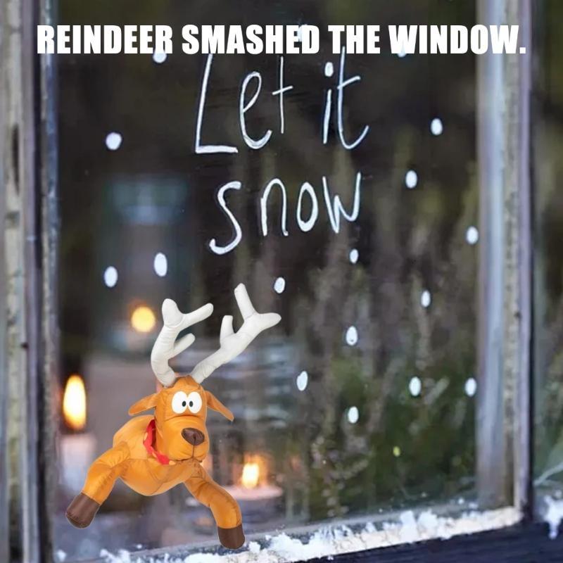 Santa sectionss và tuần lộc demolishings windowss