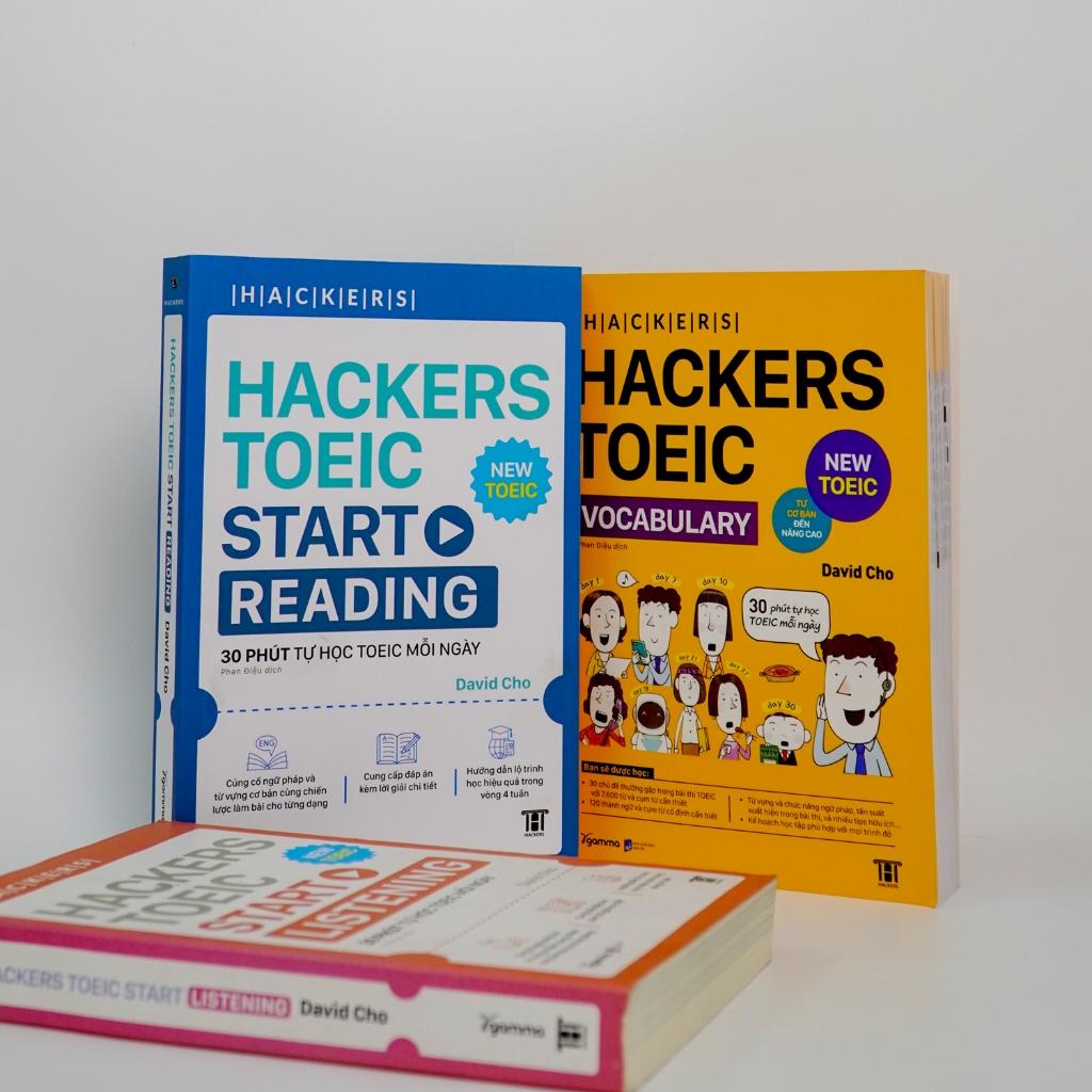 Sách - Combo Hacker TOEIC Vocabulary + Start Reading + Start Listening ( 3 cuốn ) - Mvn Books