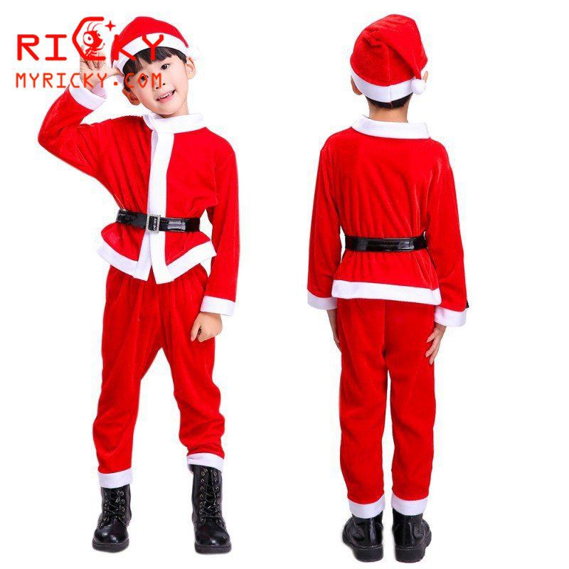  Bộ quần áo ông già Noel cho bé trai - Quần áo hóa trang ông già Noel 