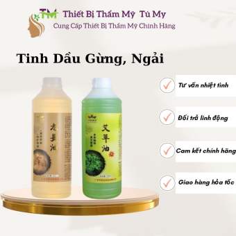 Tinh Dầu Massage, Tinh Dầu Ngải Cứu, Tinh Dầu Gừng Nóng Massage Body Chai 1000ml, Dùng Trong Massage Dưỡng Sinh