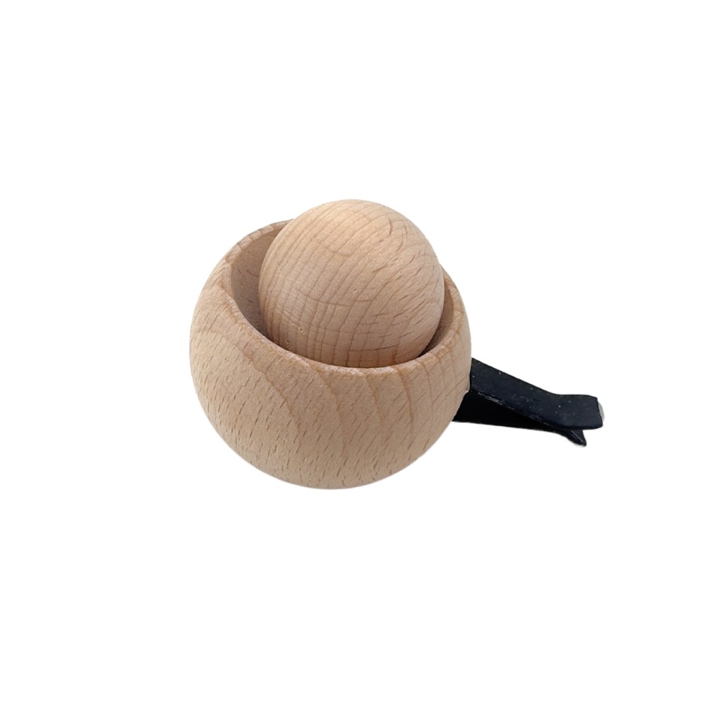 YINSH Fragrance Car Essential Oil Diffuser Long-lasting Floral Spherical Wooden Aroma Diffuser Clip-on Bedroom Decor Diffuser for Car Air Conditioning Vents