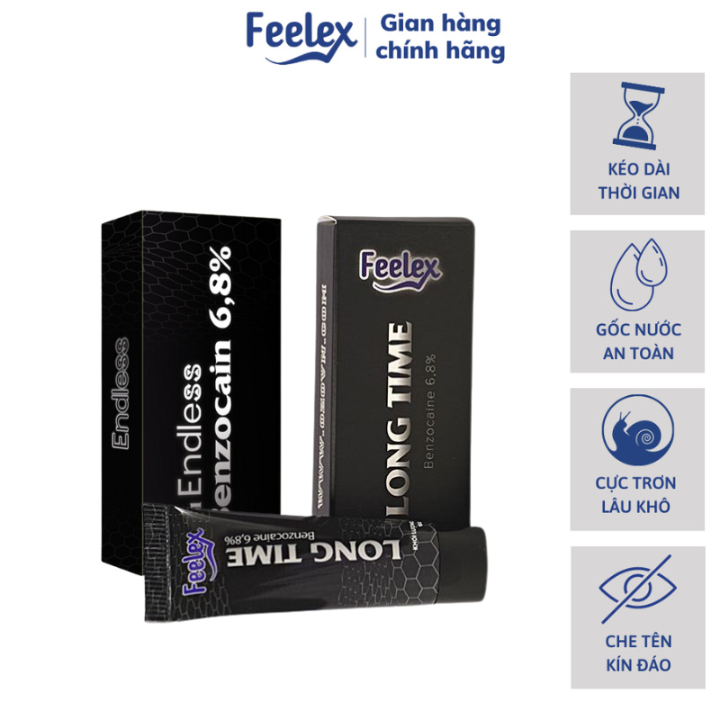 Combo Gel bôi trơn Endless performance và Feelex Long Time trong suốt, mát lạnh, kéo dài thời gian q
