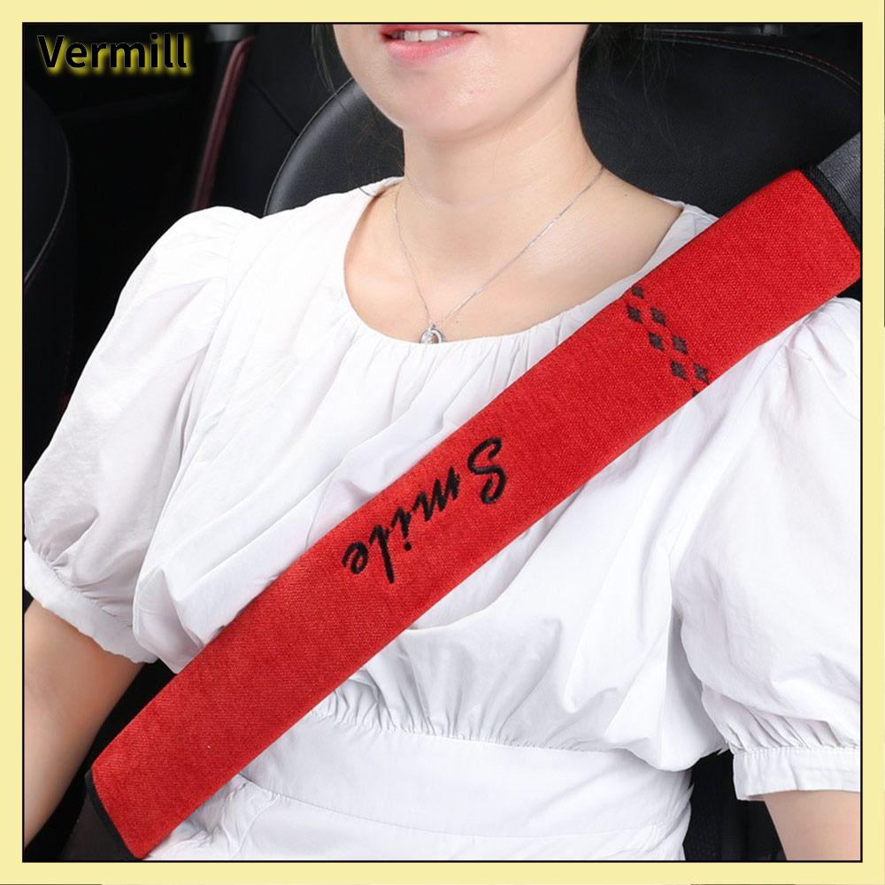 VERMILL Có thể điều chỉnh Bọc dây an toàn xe hơi Bảo vệ vai Ấm cúng Phụ kiện nội thất ô tô Bền Viền ĐỆM VAI đai an toàn xe hơi Trẻ em
