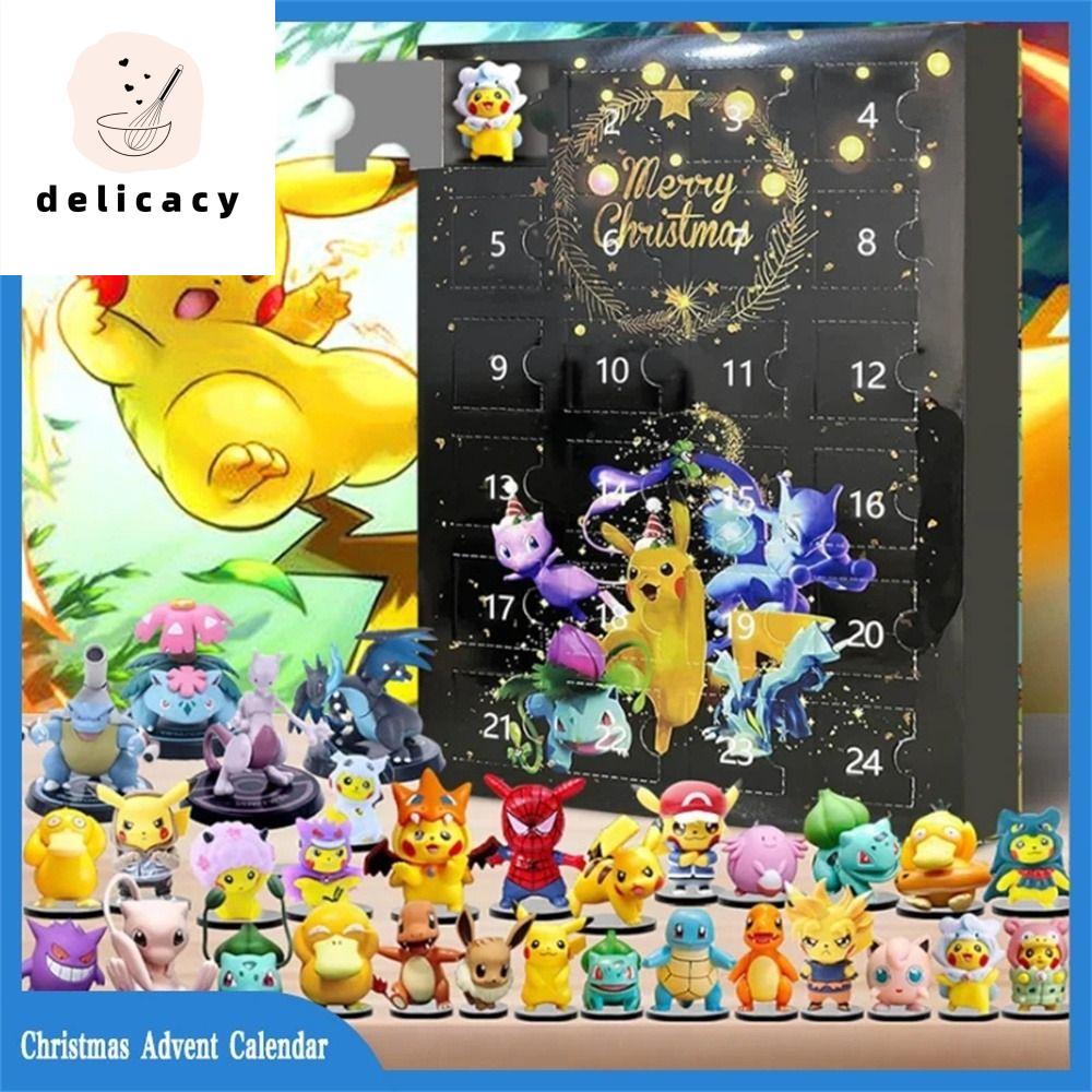 DELICACY Lich Treo Tuong 2024 Pikachu Lịch mùa vọng Mô hình PVC Nhân vật