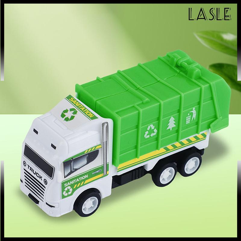 Lasle Đồ chơi trẻ em: Mô hình xe vệ sinh quán tính, xe kéo lùi, xe công binh quân sự, xe cứu hỏa – Đồ chơi bé trai, quà tặng cho trẻ em - 9