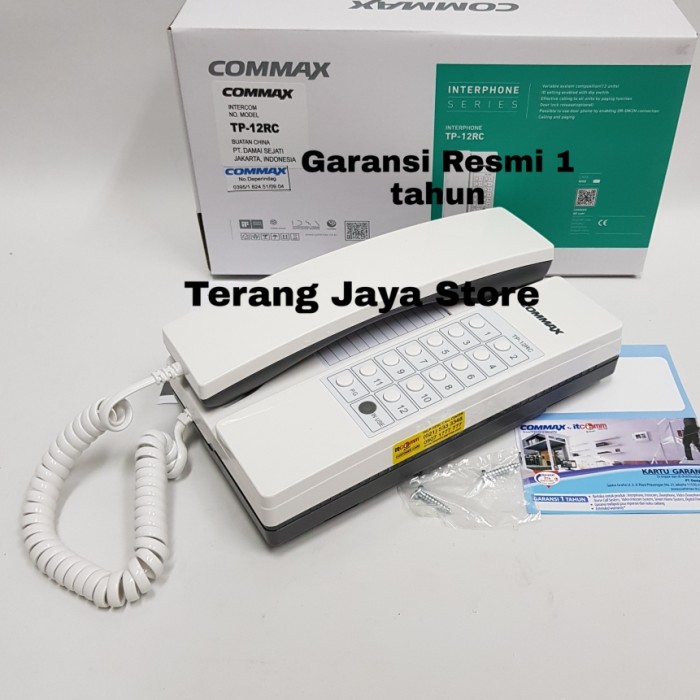 INTERCOM COMMAX TP-12RC ( & GARANSI RESMI) TP12RC- Shelishop13 Giá 762,000 Đồng*Miễn phí vận chuyển