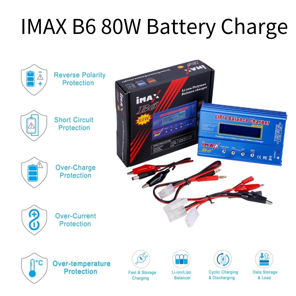 【Hot ticket】 Imax B6 Aircraft Model Charger Ac/dc Balance Discharger Lcd Dispaly Discharge Power 5w 