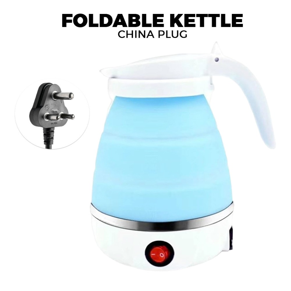 KIRIN Có thể gập lại Ấm đun nước điện silicone 600ML Di động Nồi đun nước Thiết bị nhà bếp Thép không gỉ 304 Bình đun nước ấm trà du lịch - 4