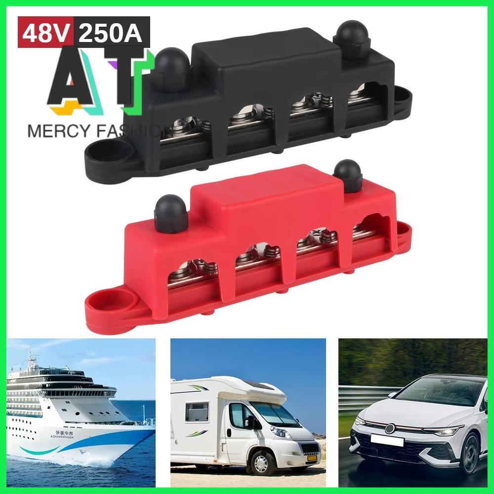 AT MERCY FASHION M8 M10 Mối nối điện Đinh Tán 5/16 "3/8" 48V 250A DC Khối phân phối điện Chất lượng