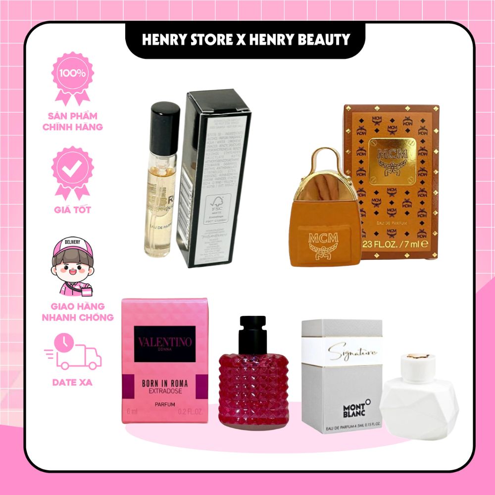 [Mini 3–7ml] Nước Hoa Nữ/Nam – Born In Roma / Signature / Libre / MCM MB03 / MYSLF