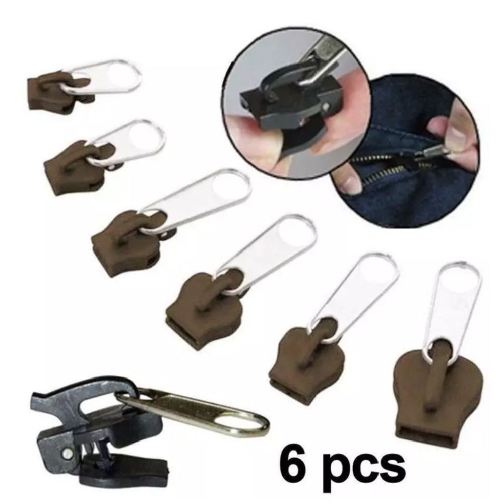 INNICE 6Pcs Detachable Repairing Zippers DIY Sewing Backpacks Purses Repair Zipper Head Universal Replacement Zippers