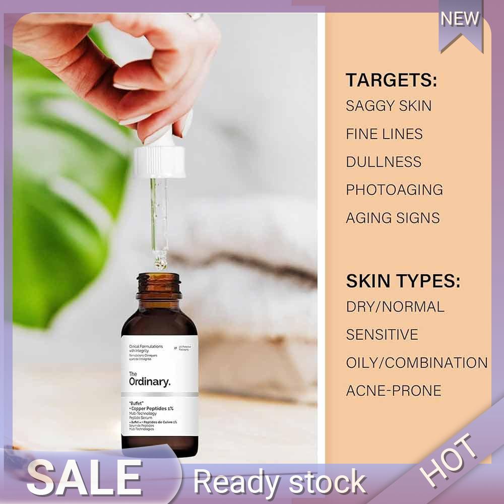 The Ordinary "Buffet" + Copper Peptides 1% 30ml Peptide Serum Face Scrubs & Exfoliators